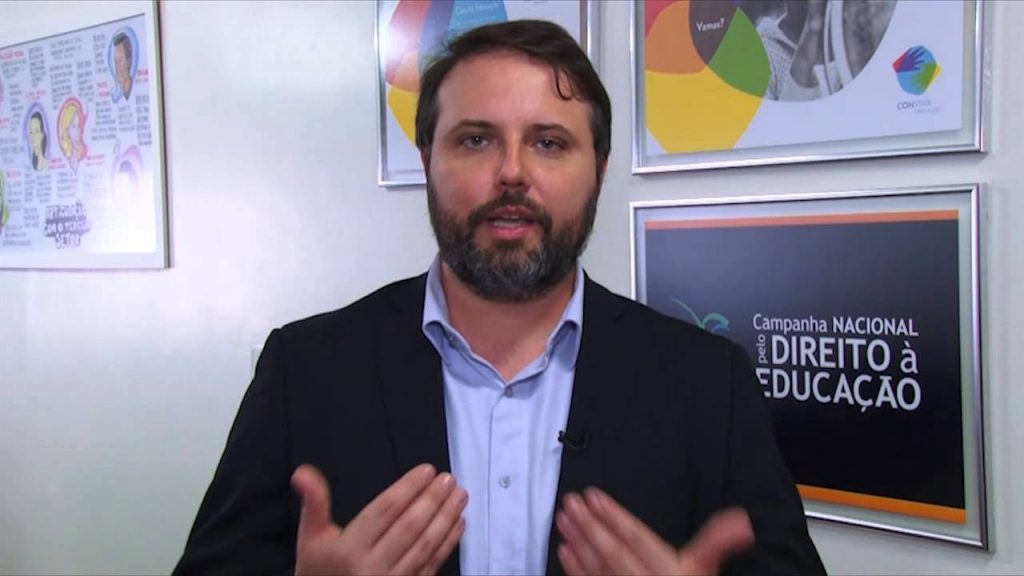 Daniel Cara, coordinador de la Campaña Nacional por el Derecho a la Educación de Brasil